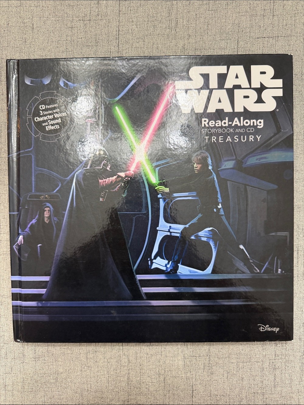 Disney Star Wars Read-Along Treasury - Black Cover with Green & Red Lightsabers